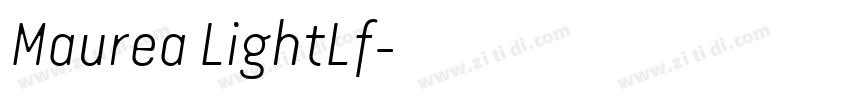 Maurea LightLf字体转换